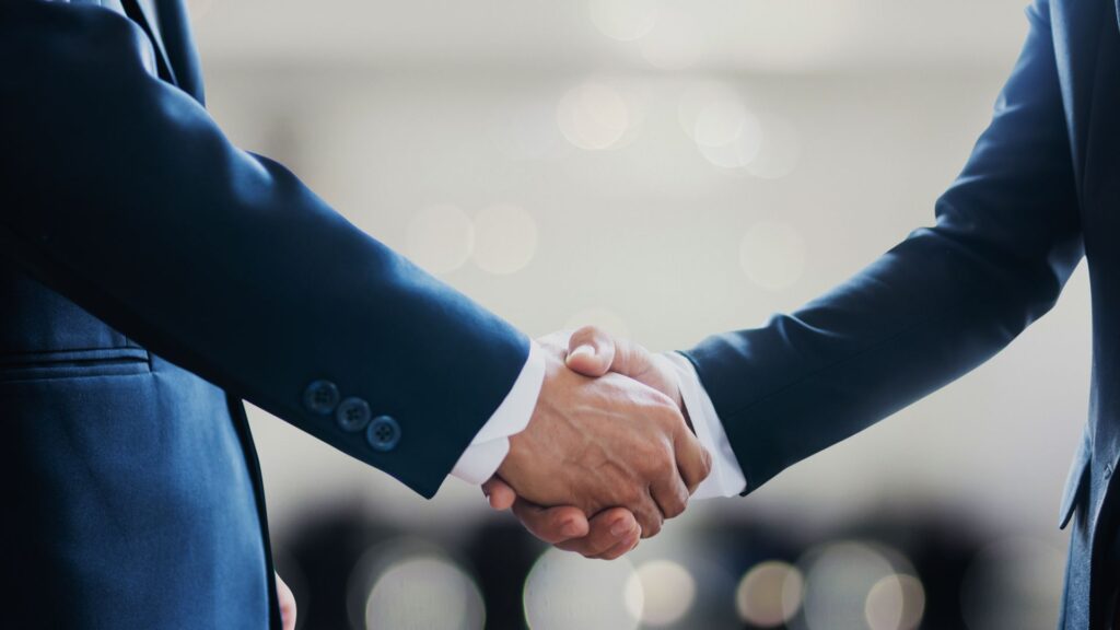 joint venture handshake
